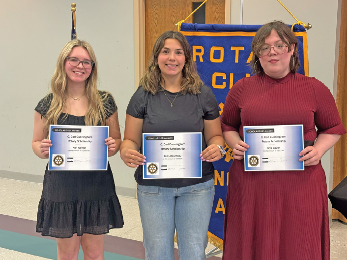 Rotary Club awards 2026 C. Carl Cunningham Scholarships - Concordia Blade Empire