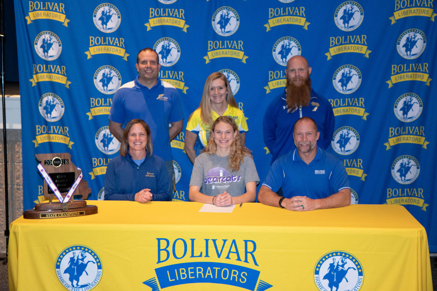 Lady Liberator Emily Bandy signs to run track and cross country for Southwest Baptist University in Bolivar.&nbsp;