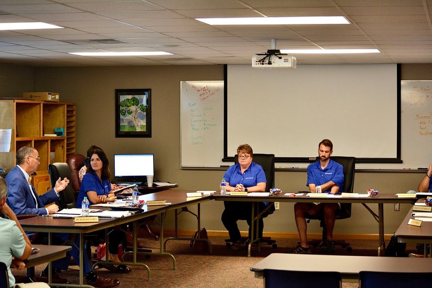 The school board discusses the plan for the district to return to in-person learning at the Thursday, July 22, meeting.
