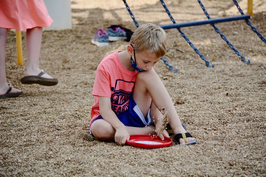 Digging summer:&nbsp;Summer school 2021 is in full swing! Pictured here, Bolivar Intermediate School student August Schuler appears to &ldquo;dig&rdquo; summer, in both meanings of the word, during a summer school recess break Wednesday, June 9.&nbsp;&nbsp;