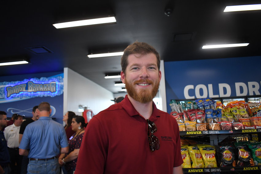Heavily involved in the community, Jake Wilson of Shelter Insurance attends BreakTime&rsquo;s ribbon cutting event on Friday, Aug. 26.