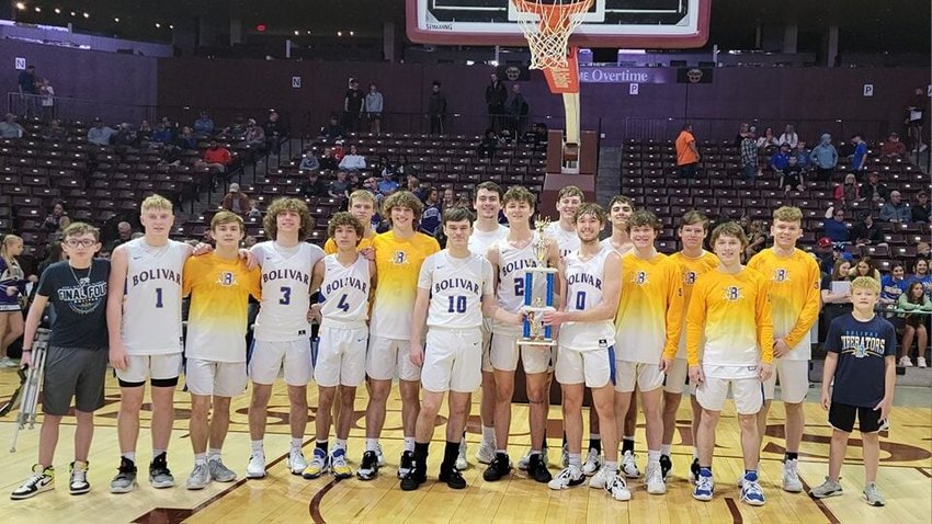 The Bolivar Liberators pose with the 3rd place trophy on Thursday, Dec. 29.   CONTRIBUTED PHOTO/JENNIFER CARR