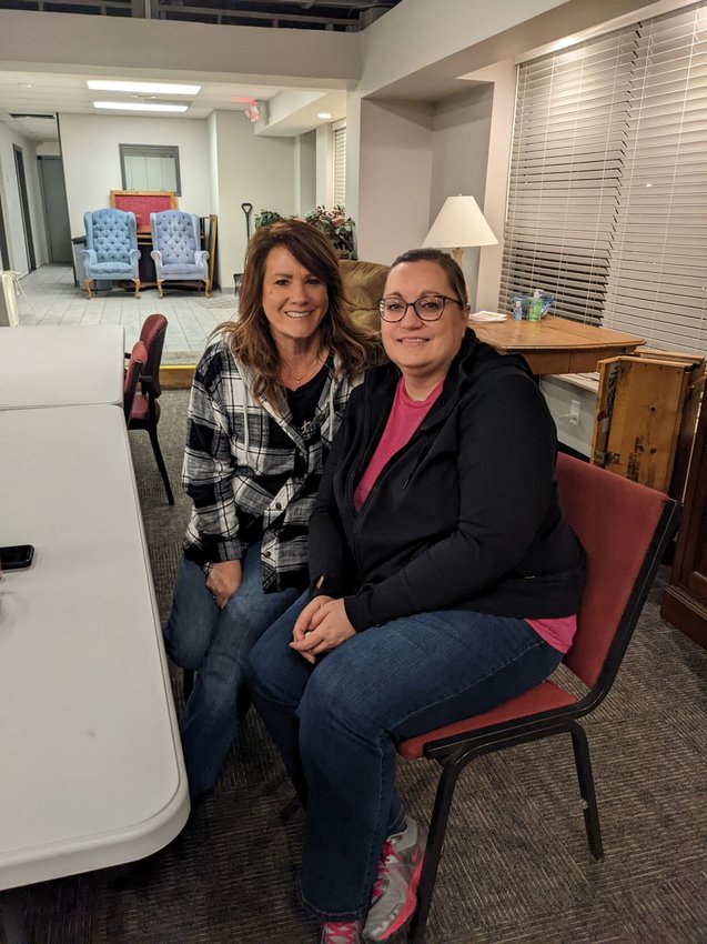 As co-directors, Traci Rickman (left) and Deanna Counts (right) have been spearheading the mission of establishing the warming center during its first year of operation.