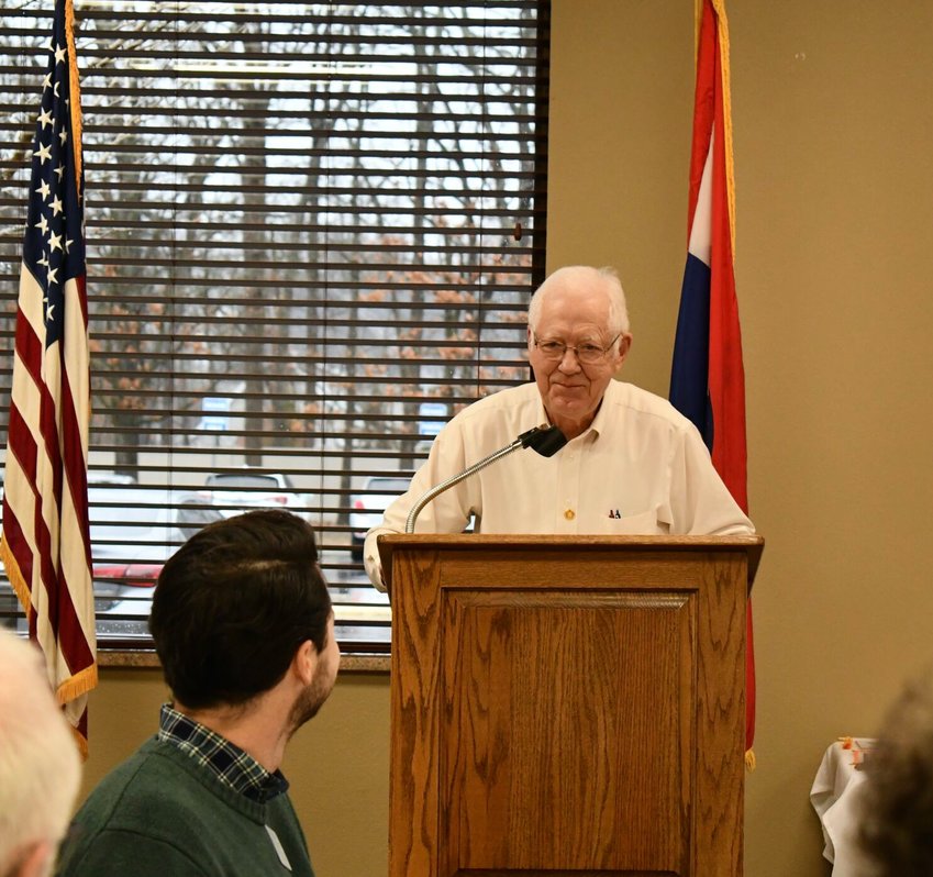 As a long-time Rotarian, Don Jump shares about the history of Bolivar Rotary at the club's 85th anniversary meeting.