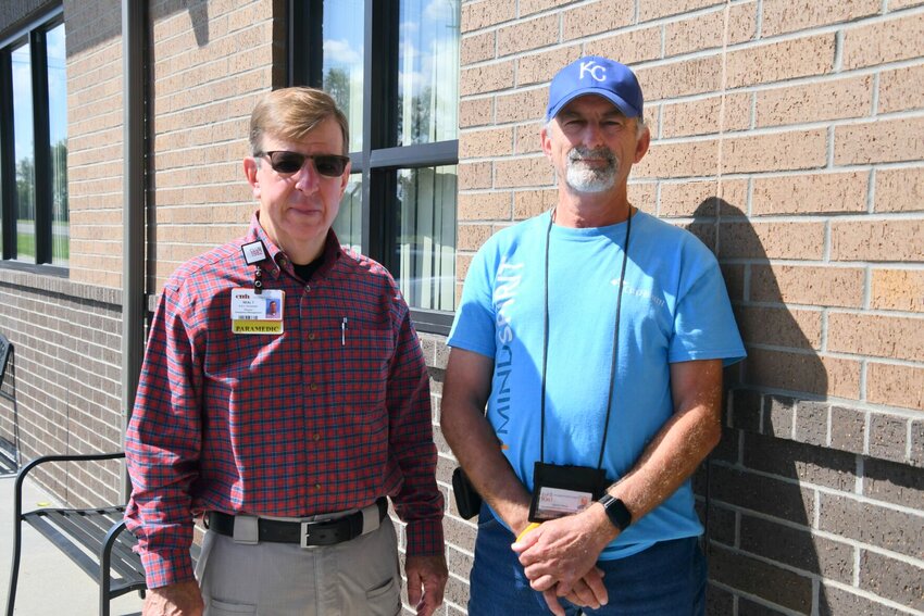 Neal Taylor and Kermit Hargis, prostate cancer survivors.   STAFF PHOTO/LINDA SIMMONS