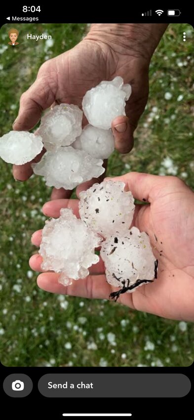 NO fooling, Polk County residents were hit by large hail during a storm that passed through the area late Monday, April 1.