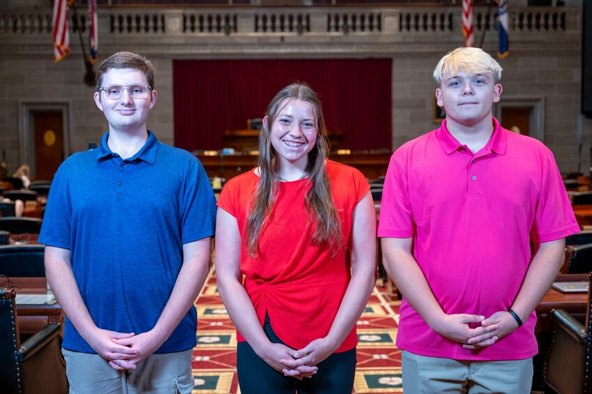 Students from left to right are Trinity Huson, Ellie Samek, and Logun Whittle.   CONTRIBUTED PHOTO