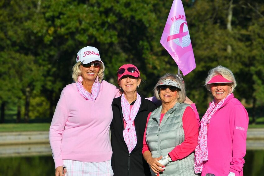 Pretty in pink and playing 'fore' pink.


CONTRIBUTED PHOTO