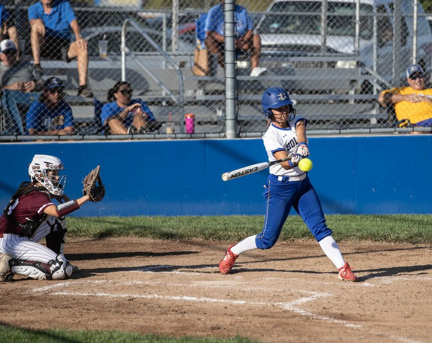 #13 Makayla Methvin sees a pitch she likes.


STAFF PHOTO/BOB CAMPBELL