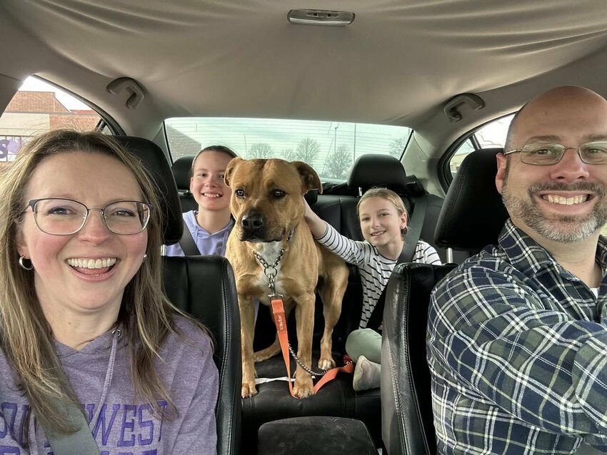 The Merritt Family participated in a Doggy Day Out. &quot;Thank you for letting us borrow Penelope for the afternoon! She is so obedient and good-natured. We walked around Dunnegan Park and SBU and got a pup cup from DQ on the way back to the Humane Society. We'd love to do it again!&quot;
