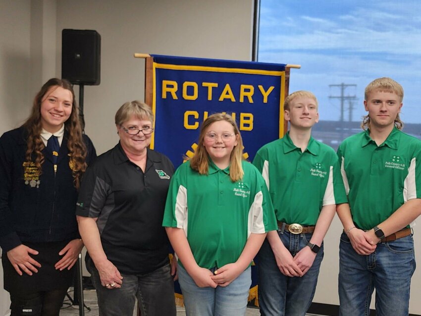 Pictured left to right, Ellie Samek, president, Velynda Cameron, Imy Manning, treasurer, Jacob Schuber, secretary, Jackson Schuber. past president.   CONTRIBUTED PHOTO