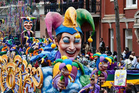 The famous French Quarter in New Orleans knows how to celebrate Mardi Gras.