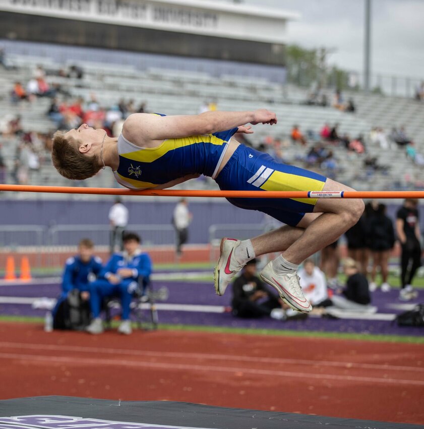 Jacob Booth challenged the bar in the high jump.


STAFF PHOTOS/BOB CAMPBELL