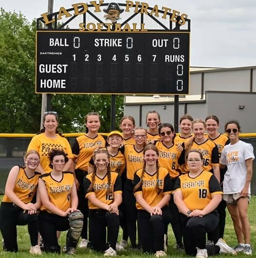 The Middle School Lady Pirates.   PHOTO/MIKE KOOTZ