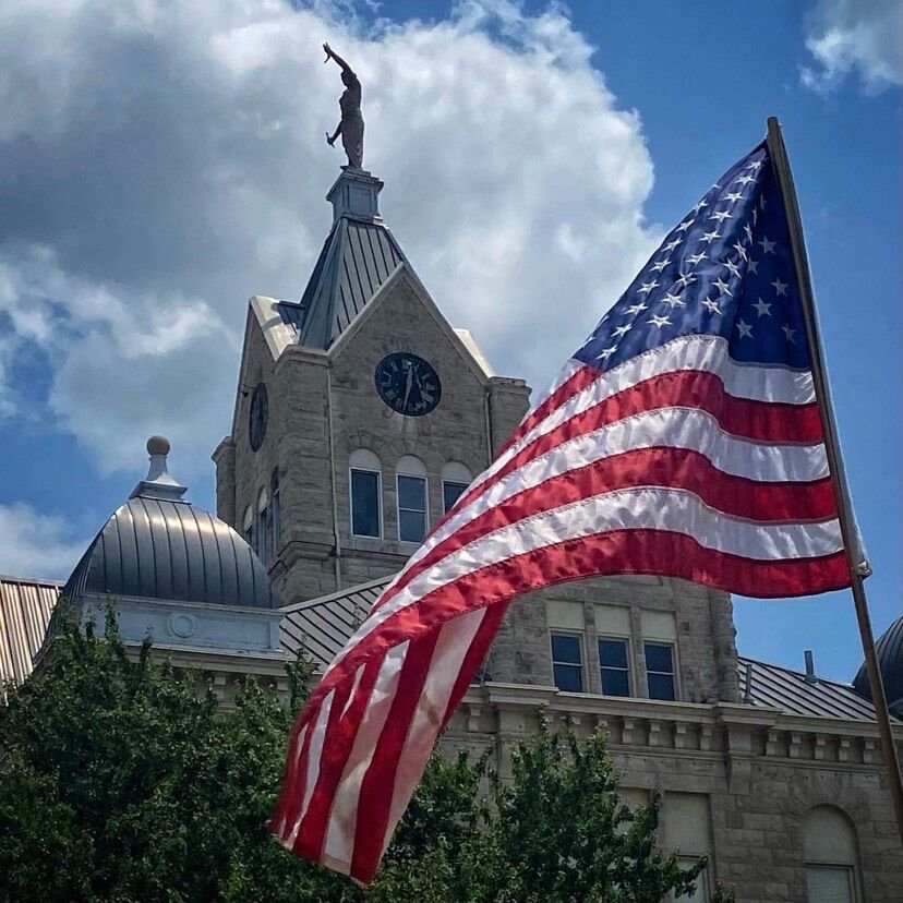 Maria Kallenbach’s photo shows patriotism was on full display at the Polk County Courthouse this Fourth of July.
