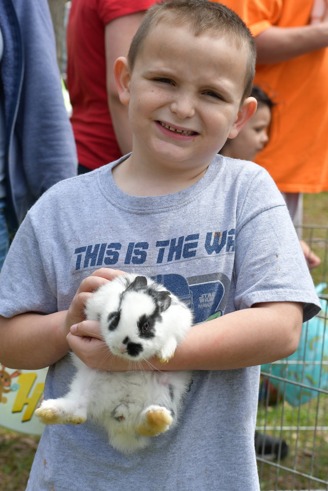 He might not be the Easter bunny, but a cute baby bunny gets some love from Cody Rice.