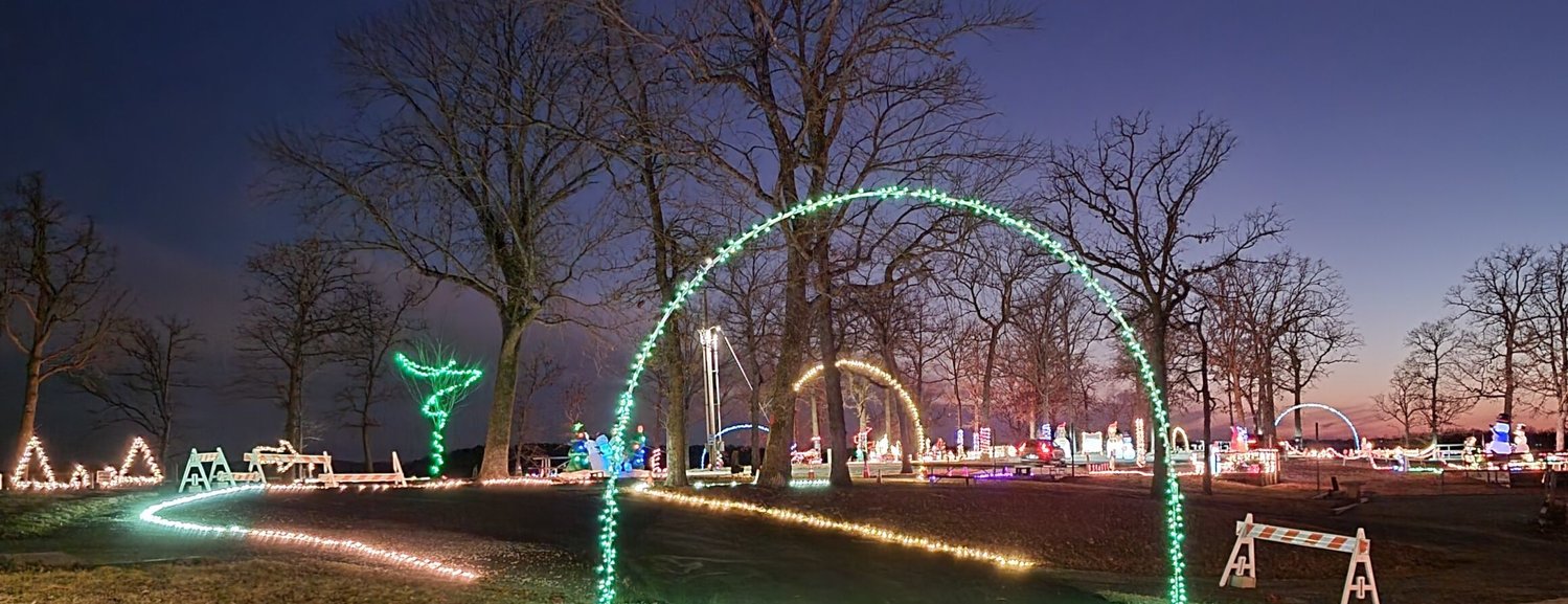 Local organizations show their holiday spirit to the community by celebrating the season with festive light displays.