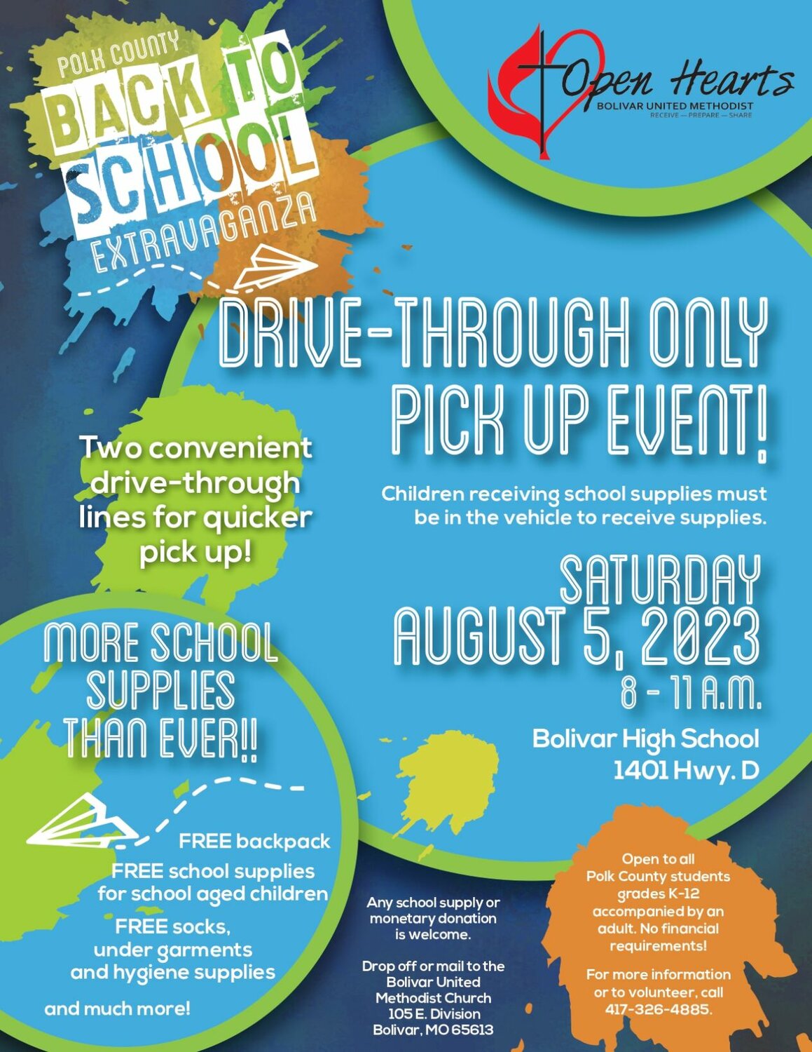 Polk County Back to School Extravaganza set for Aug. 5 Bolivar Herald