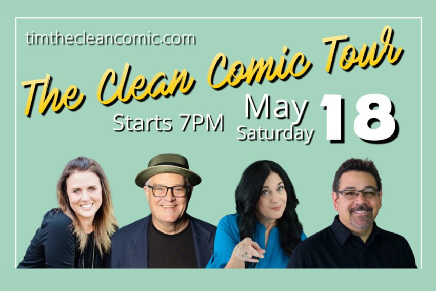 The Clean Comic Tour will appear at The Branch Church on Saturday, May 18. 
(Photo courtsey of Tim Ketchersid)