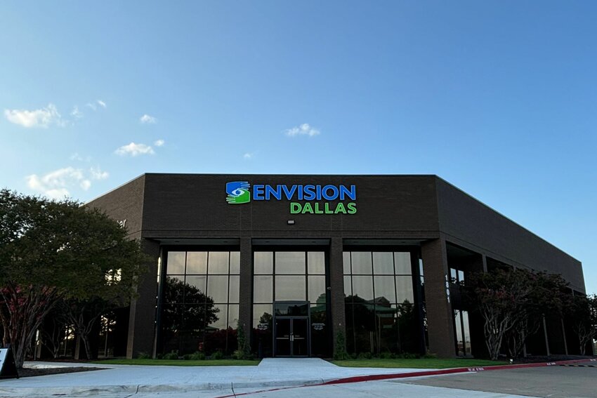 Envision Dallas recently moved to Farmers Branch, into an old AT&T call center. 
(Photo by Erin Cooper)