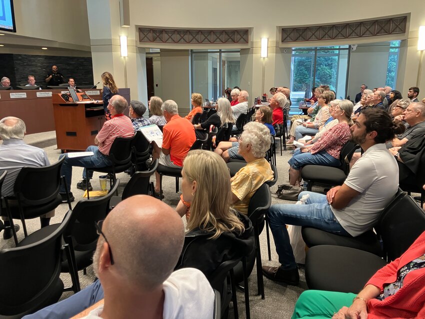 At both the town hall meeting Aug. 27, and the Sept.6 special-called city council meeting, city staff gave residents notes and pens so they could leave comments on the city's presentation boards. A majority of notes ask for no tax cut. Some ask to keep services and the collection center.