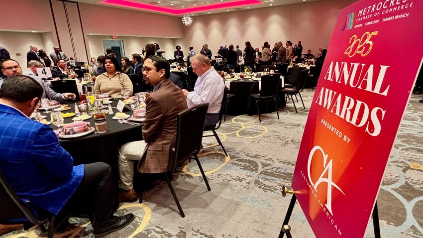 About 250 people attended the Metrocrest Chamber of Commerce 2025 Annual Awards at the Courtyard by Marriott Dallas Carrollton and Carrollton Conference Center on March 6.
