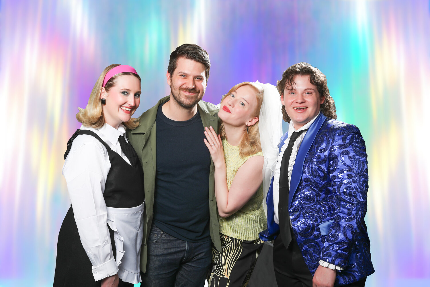 Owen and Ally Beans with the stars of The Wedding Singer.