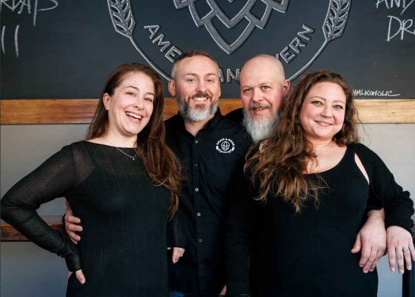 Grain & Grog owners: Ali Mernin Chandler, Steven Chandler, Mikey Love and Jessie Love
