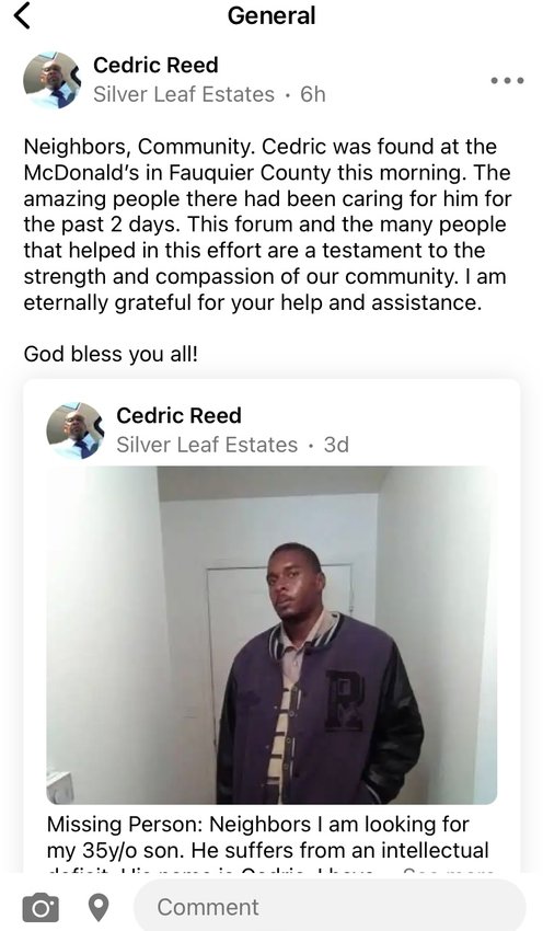 Thank you from Cedric Reed, Sr. 