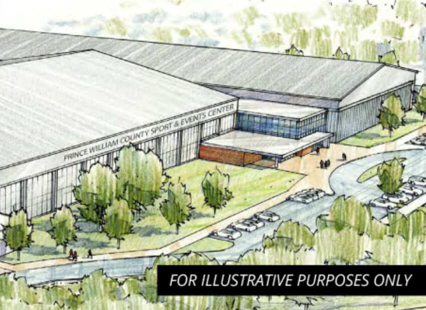 Illustration of the proposed Prince William County Sports & Event Center.