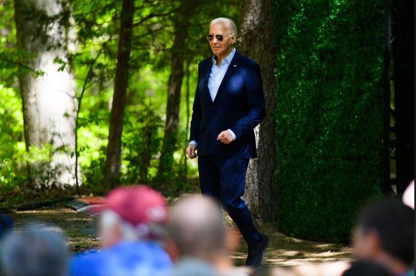 President Joe Biden during an Earth Day stop Monday at Prince William Forest Park made a series of announcements aimed at fighting climate change, including $7 billion to expand access to residential solar installations through the Environmental Protection Agency's “Solar for All” program.