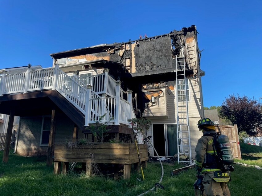 Oct 11th fire at Chardonnay Place in Linton Crest, Bristow.