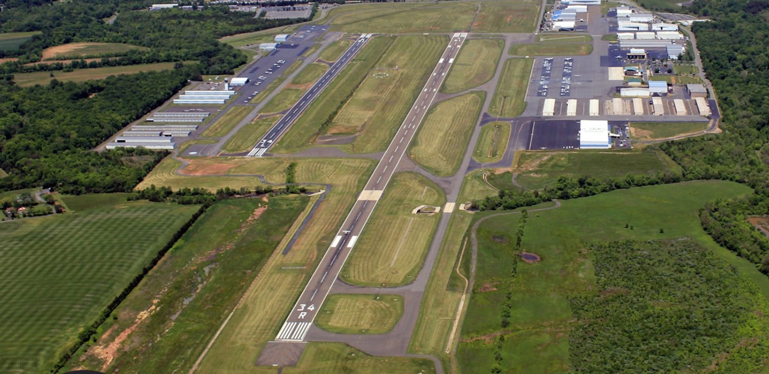 Aerial image Manassas Regional Airport