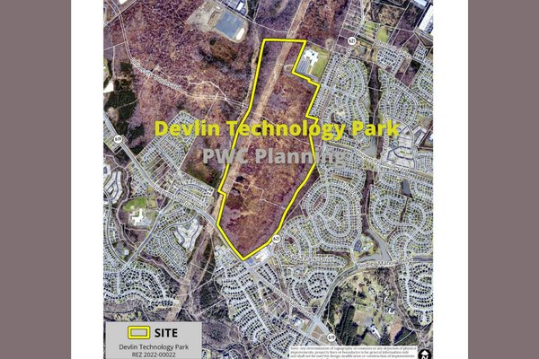 Location of the Devlin Technology Park as per the Prince William County Planning Department documents.