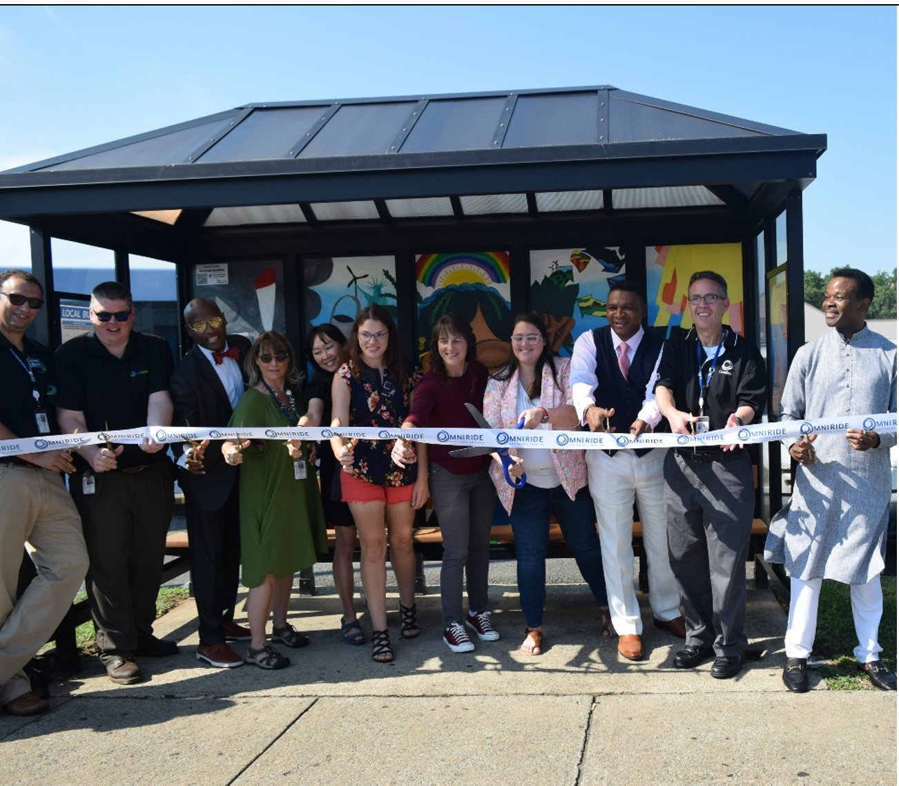 Ribbon cutting on August 24. Shelter on Dale Blvd, near Minnieville Rd, in front of Giant store.