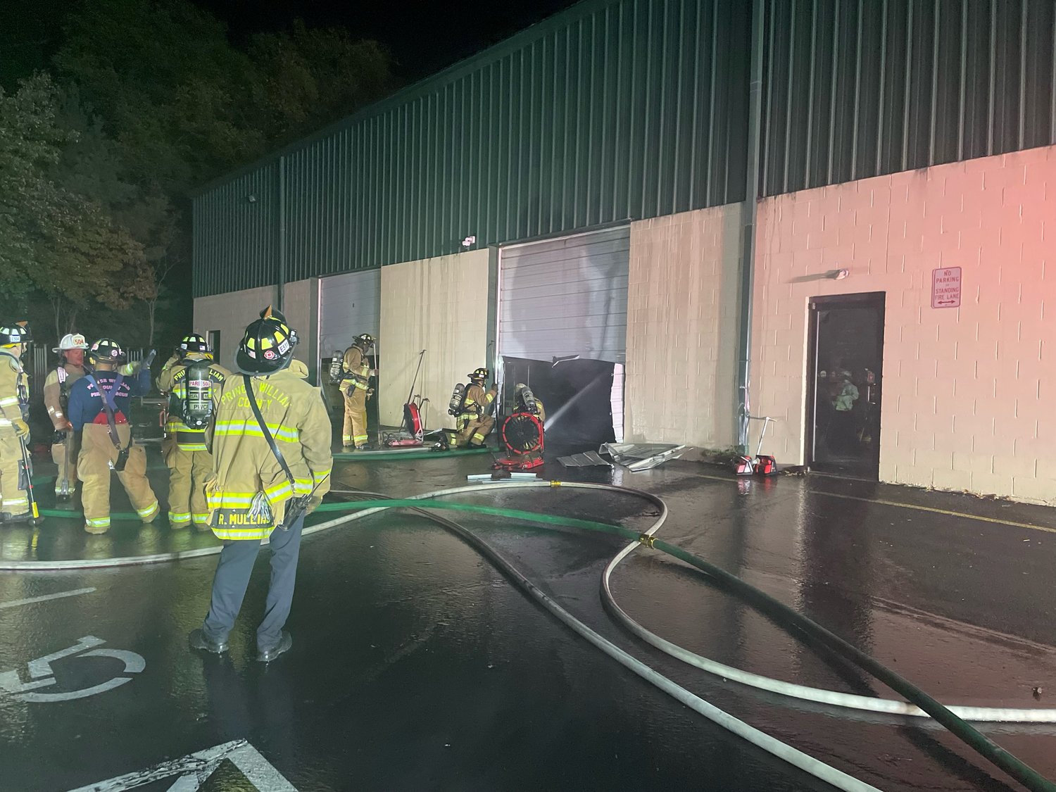 Prince William Fire & Rescue Responds to Warehouse Fire in Gainesville: Fire triggered early notification & sprinkler system
