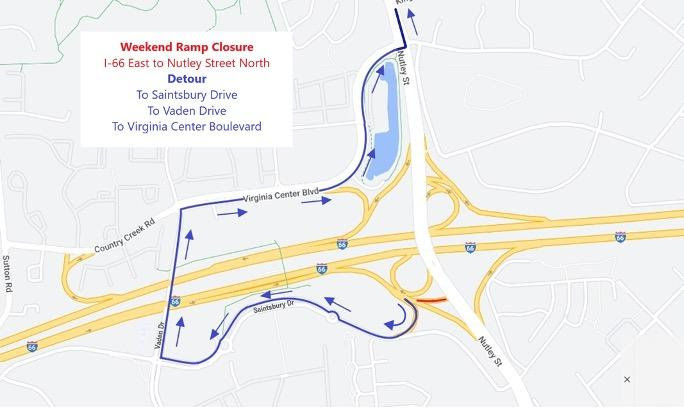 VDOT to Implement Traffic Pattern Change on Nutley Street at I-66 ...