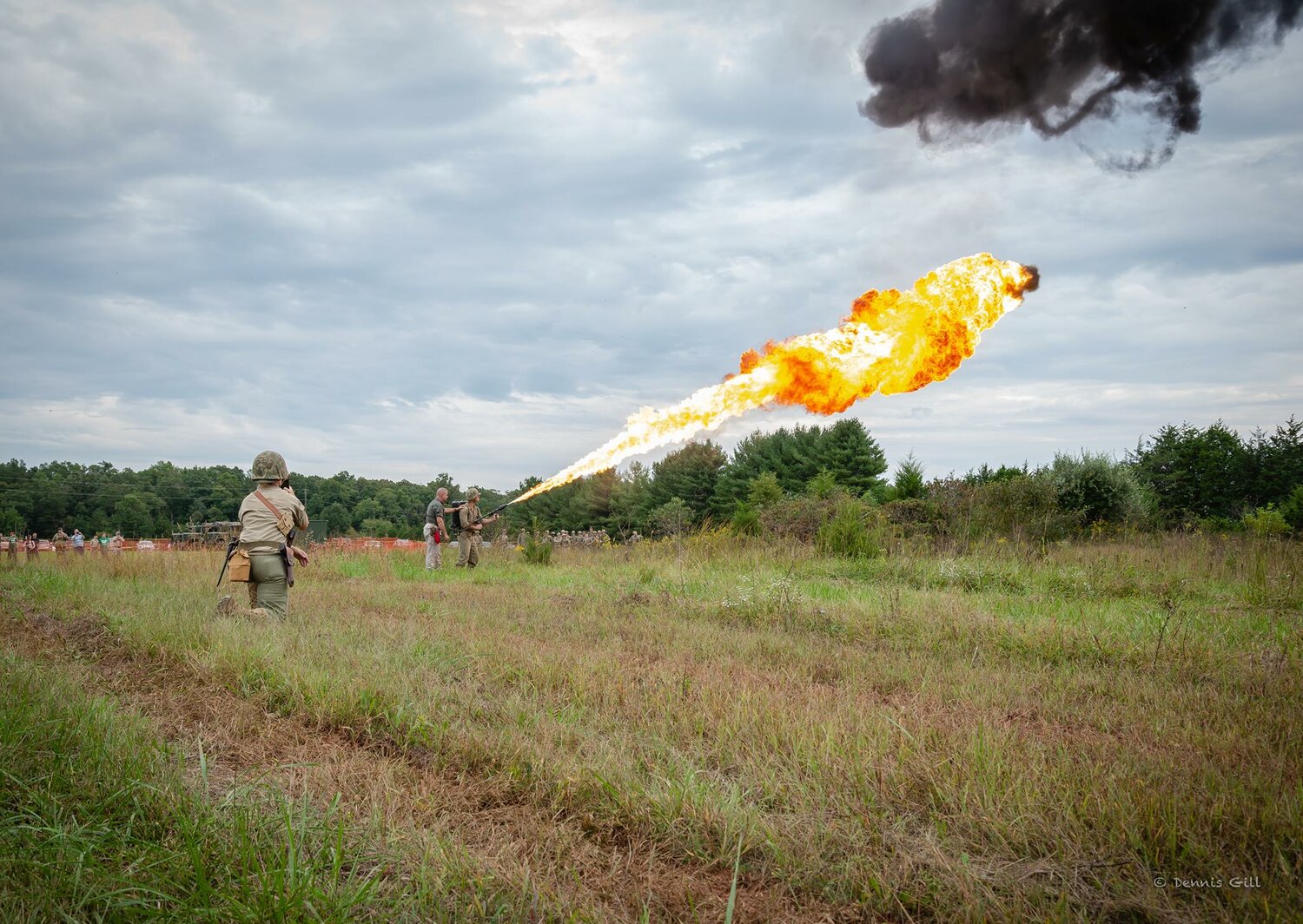 The AWE holds a firepower demonstration at its open house in 2022.