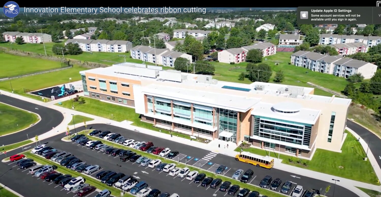 Aerial photograph of Innovation Elementary School