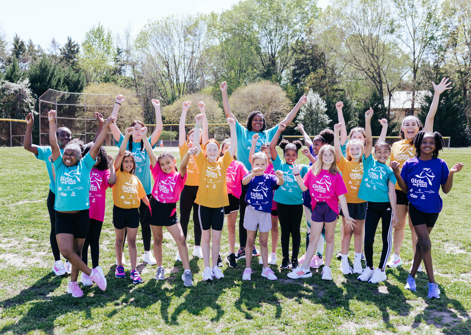 GOTR team gets excited before their run.