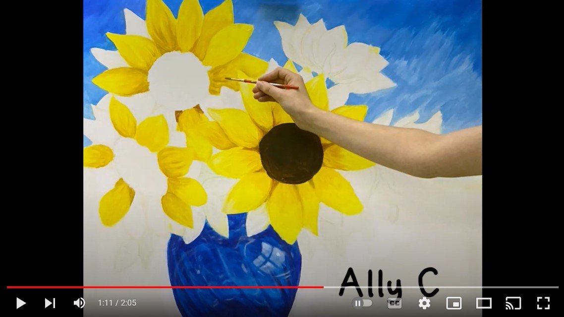 Thirty-nine youth artists from Bucks County have created one collaborative painting, titled “Sunflowers for Ukraine,” in an effort to raise money to help the refugee children who will be their new classmates this fall in the Council Rock School District.