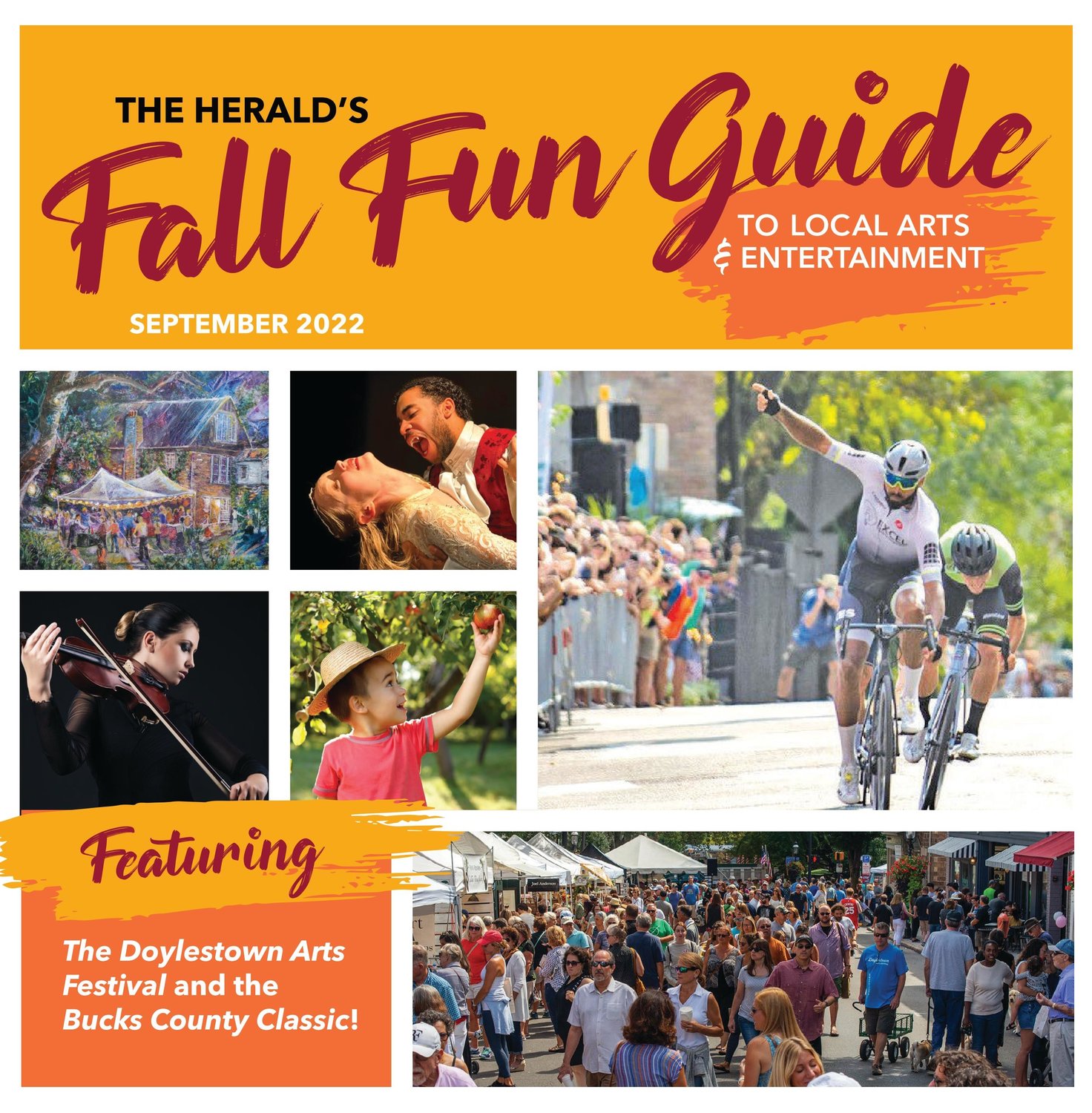 2022 Fall Fun Guide to Local Arts & Entertainment cover