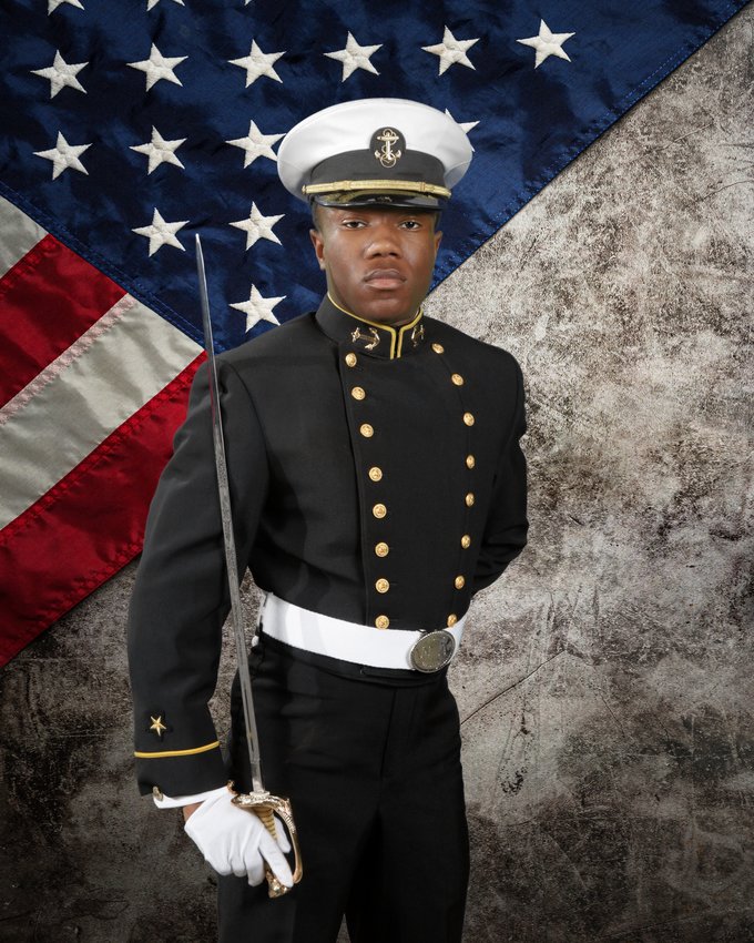 Ben Frasier III, new graduate of the U.S. Naval Academy.