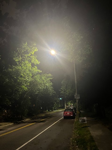 Residents of Mermaid Lane, one of many Chestnut Hill streets that have gotten new LED light fixtures, describe the light as &ldquo;horrible,&rdquo; and &ldquo;too bright, cold and harsh.&rdquo;