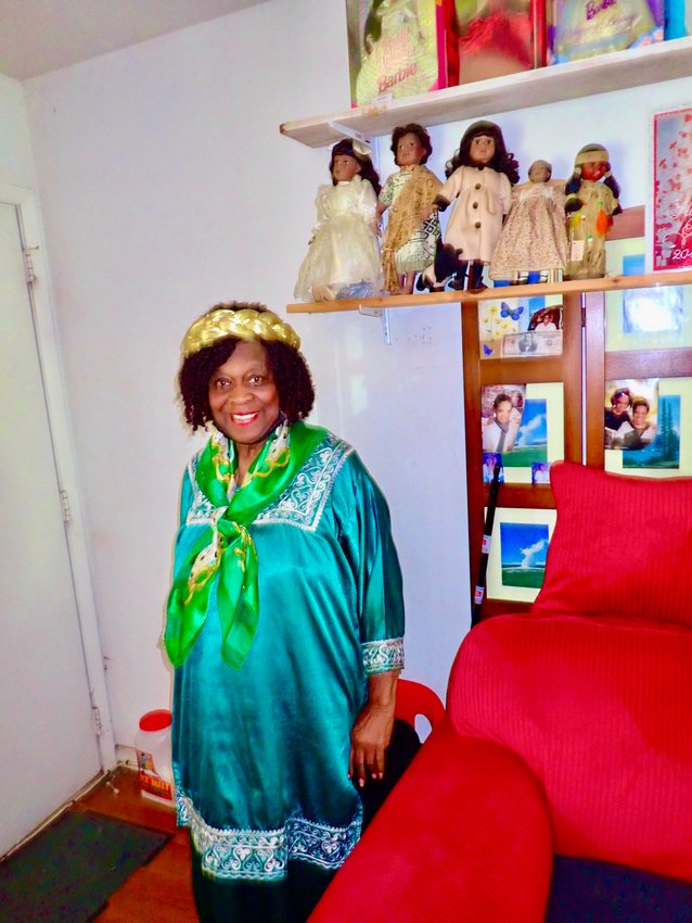 Hattie Williams, who has lived in Northwest Philadelphia for her entire life, is seen in her Mt. Airy home that is a virtual museum of dolls, framed photos and collectibles.