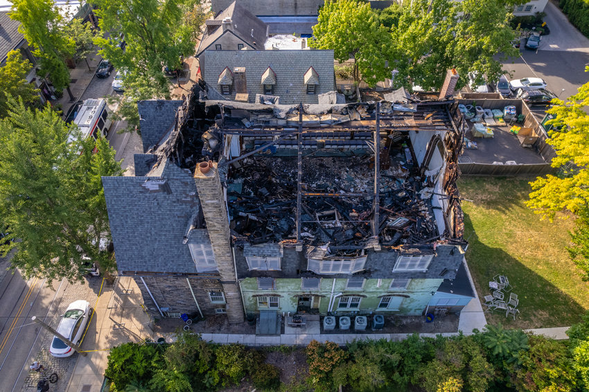 The fire that ripped through the Hiram Lodge in the early hours of Tuesday morning last week destroyed the entire third floor, including an ornate and original meeting hall.
