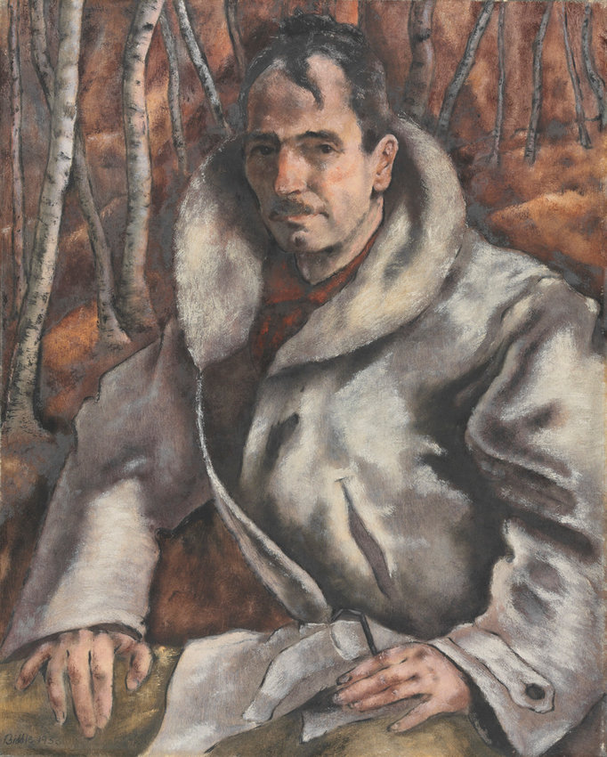 Detail of self-portrait, 1933 oil on canvas.
