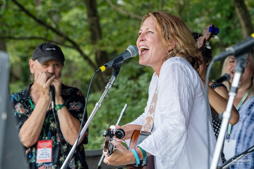 Singer-songwriter Meghan Cary, of Erdenheim, will lead a series of songwriting technique workshops on the grounds at Morris Arboretum.