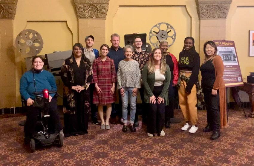 Local residents who will talk about their struggles with mental illness in &ldquo;This is My Brave&rdquo; are (from left, front row) Evan Linden (in wheelchair), Andrea Landry, Jenny Lynn Smith, Anndee Hochman and Rachel Haimovich and  (from left, back row) Chip Bagnall, Frank Fitzpatrick, Owen Stecca, Joanne Washington, Khaliah Pitts and Elaina Yu. Jenny Smith (not seen here), one of four producers, will also be a storyteller.
