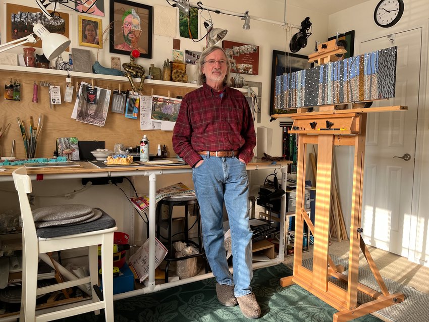 Dan Ravasio, who nurtured his artistic talent for years while working jobs in a varied career, will exhibit his artwork at Art in the Storefront gallery in Ambler beginning March 17.